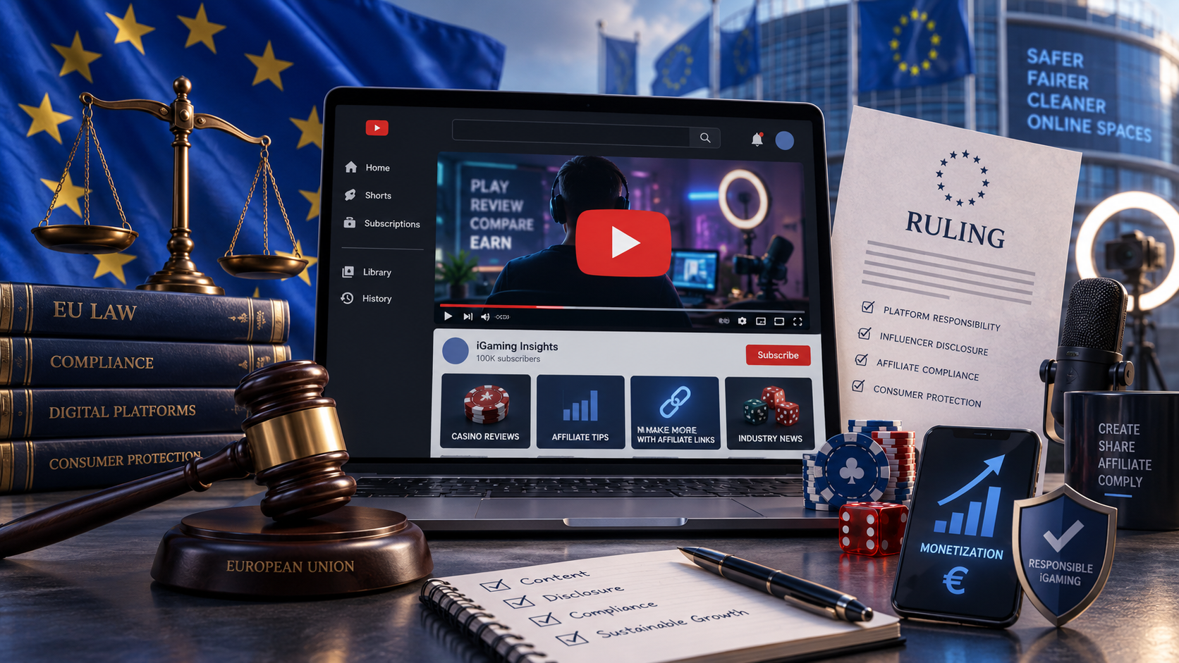 What the EU’s YouTube Ruling Means for iGaming Affiliates